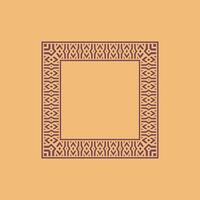 modern ornamental square frame border decorative pattern vector