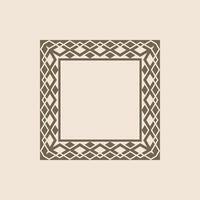 modern ornamental square frame border decorative pattern vector