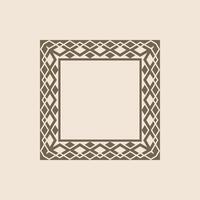 modern ornamental square frame border decorative pattern vector