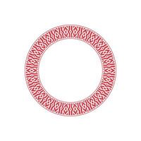 modern ornamental circle frame border decorative pattern vector