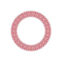 modern ornamental circle frame border decorative pattern vector