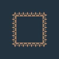 modern ornamental square frame border decorative pattern vector