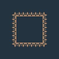 modern ornamental square frame border decorative pattern vector