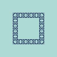 modern ornamental square frame border decorative pattern vector