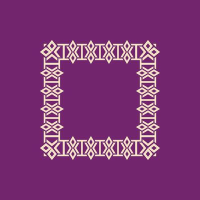 modern ornamental square frame border decorative pattern