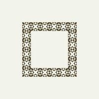 modern ornamental square frame border decorative pattern vector