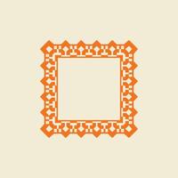 modern ornamental square frame border decorative pattern vector