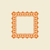 modern ornamental square frame border decorative pattern vector