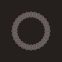 modern ornamental circle frame border decorative pattern vector