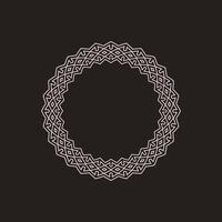 modern ornamental circle frame border decorative pattern vector