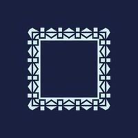 modern ornamental square frame border decorative pattern vector