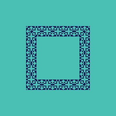 modern ornamental square frame border decorative pattern