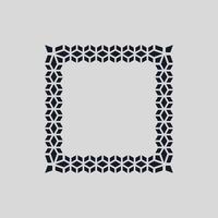 modern ornamental square frame border decorative pattern vector