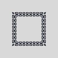 modern ornamental square frame border decorative pattern vector