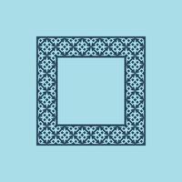 modern ornamental square frame border decorative pattern vector