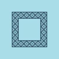 modern ornamental square frame border decorative pattern vector