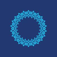 modern ornamental circle frame border decorative pattern vector