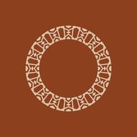 moderno ornamental circulo marco frontera decorativo modelo vector