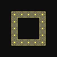 modern ornamental square frame border decorative pattern vector