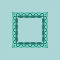 modern ornamental square frame border decorative pattern vector