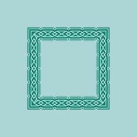 modern ornamental square frame border decorative pattern vector