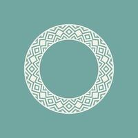 modern ornamental circle frame border decorative pattern vector