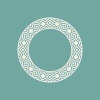 modern ornamental circle frame border decorative pattern vector