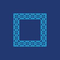 modern ornamental square frame border decorative pattern vector