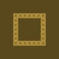 modern ornamental square frame border decorative pattern vector
