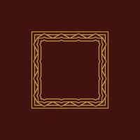 modern ornamental square frame border decorative pattern vector