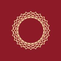 moderno ornamental circulo marco frontera decorativo modelo vector