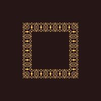 modern ornamental square frame border decorative pattern vector