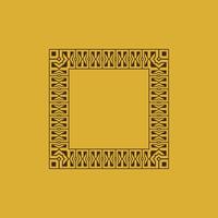 modern ornamental square frame border decorative pattern vector