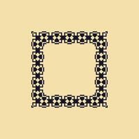 modern ornamental square frame border decorative pattern vector