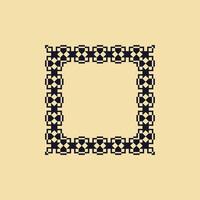 modern ornamental square frame border decorative pattern vector