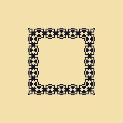 modern ornamental square frame border decorative pattern