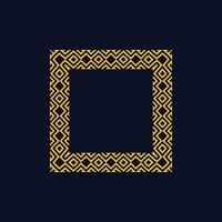 modern ornamental square frame border decorative pattern vector