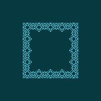 modern ornamental square frame border decorative pattern vector