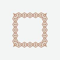 modern ornamental square frame border decorative pattern vector