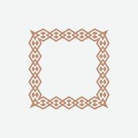 modern ornamental square frame border decorative pattern vector