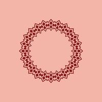 modern ornamental circle frame border decorative pattern vector