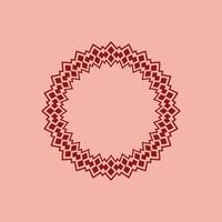 modern ornamental circle frame border decorative pattern vector