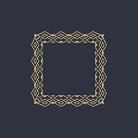 modern ornamental square frame border decorative pattern vector