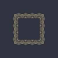 modern ornamental square frame border decorative pattern vector