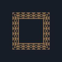 modern ornamental square frame border decorative pattern vector