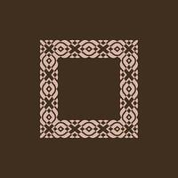 modern ornamental square frame border decorative pattern vector