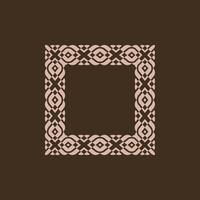 modern ornamental square frame border decorative pattern vector