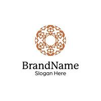 elegant and modern ornamental decorative pattern mandala logo vector