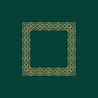 modern ornamental square frame border decorative pattern vector