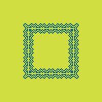 modern ornamental square frame border decorative pattern vector